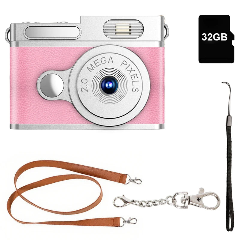 Mini Camera with Screen - 1080P HD Sensor, Portable Small Video Recorder for Indoor Home Outdoor Sports, Pocket-Sized Camcorder