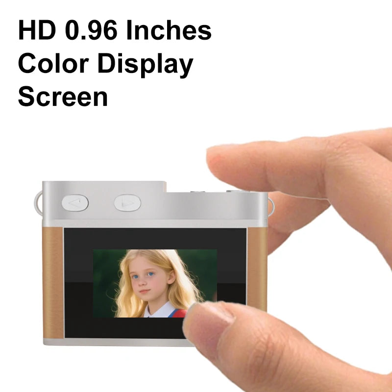 Mini Camera with Screen - 1080P HD Sensor, Portable Small Video Recorder for Indoor Home Outdoor Sports, Pocket-Sized Camcorder
