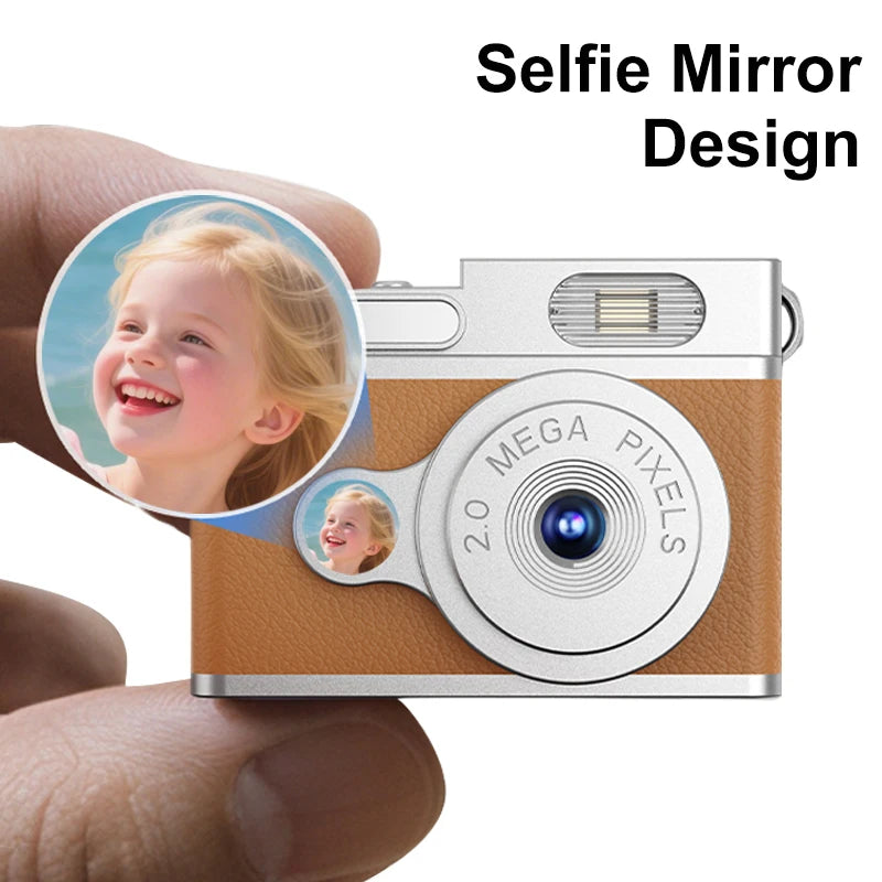 Mini Camera with Screen - 1080P HD Sensor, Portable Small Video Recorder for Indoor Home Outdoor Sports, Pocket-Sized Camcorder