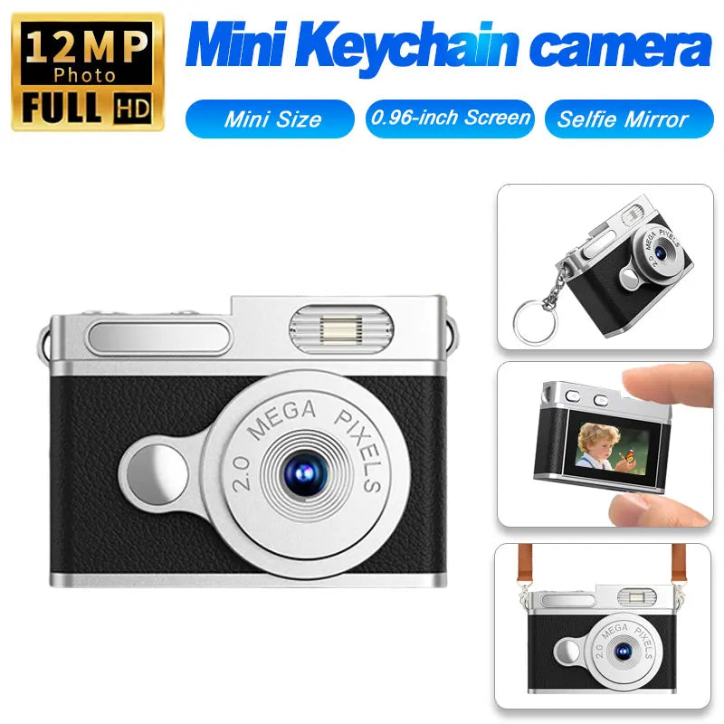Mini Camera with Screen - 1080P HD Sensor, Portable Small Video Recorder for Indoor Home Outdoor Sports, Pocket-Sized Camcorder