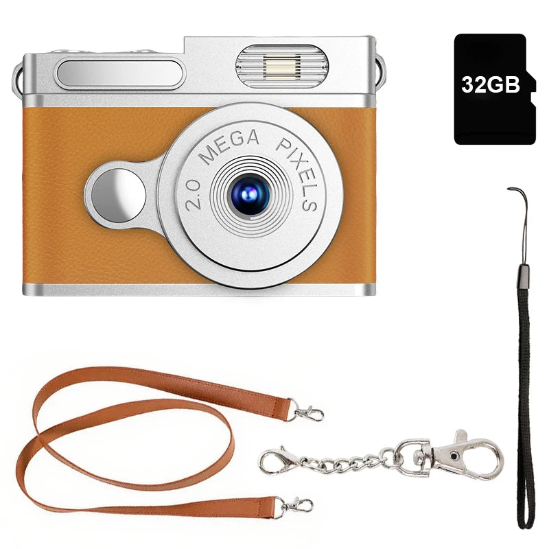 Mini Camera with Screen - 1080P HD Sensor, Portable Small Video Recorder for Indoor Home Outdoor Sports, Pocket-Sized Camcorder