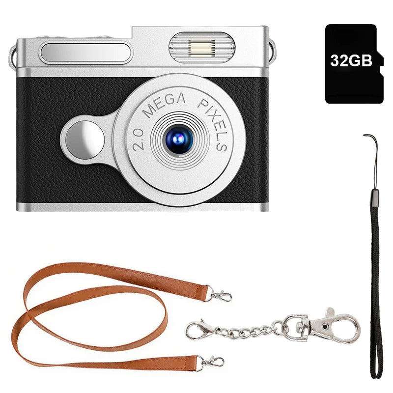 Mini Camera with Screen - 1080P HD Sensor, Portable Small Video Recorder for Indoor Home Outdoor Sports, Pocket-Sized Camcorder